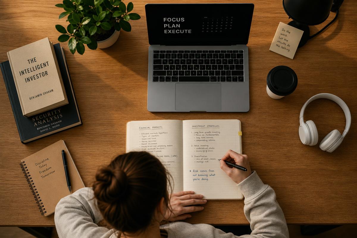Apprentissage du closing avec un cahier et un ordinateur